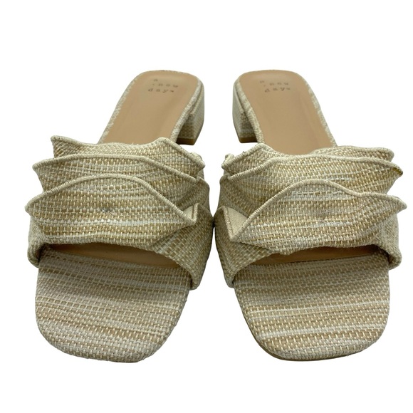 A New Day Lyta Raffia Ruffle Sandals - Picture 4 of 10